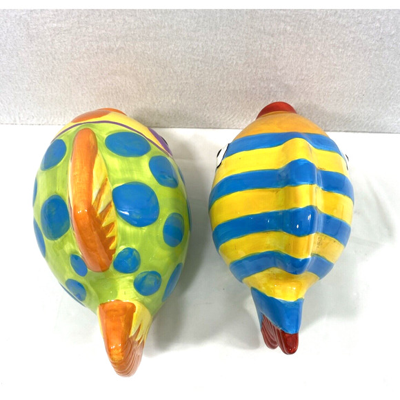 Old Pottery Ceramic Tropical Fish Artsy Home‎ Decor - Picture 6 of 12